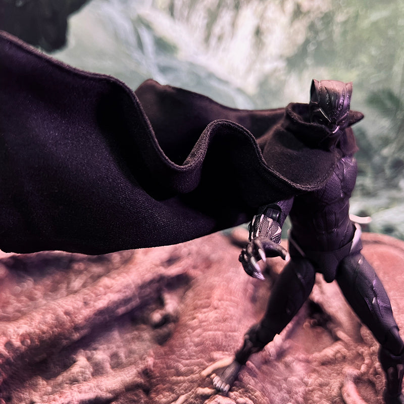 Custom 1/12 Clothing Accessories for S.H.Figuarts SHF Black Panther Cloak 1/12