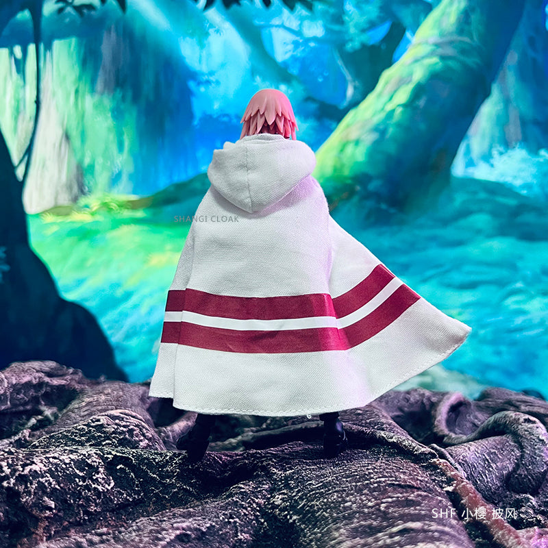 Custom 1/12 Clothing Accessories for S.H.Figuarts SHF Sakura Haruno Cloak 1/12