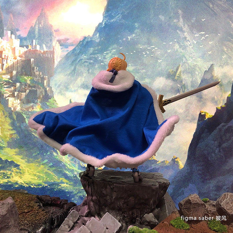 Custom 1/12 Clothing Accessories for Figma Saber Cloak 1/12