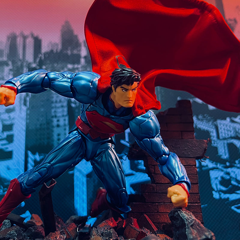 Custom 1/12 Clothing Accessories for Kaiyodo Amazing Yamaguchi Superman Cloak 1/12
