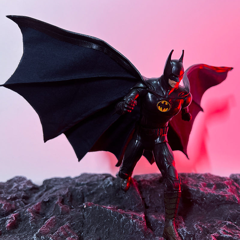 Custom 1/12 Clothing Accessories for Mcfarlane Batman Cloak 1/12