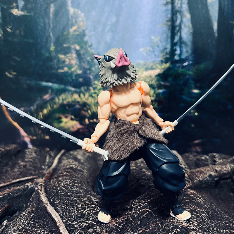 Custom 1/12 Clothing Accessories for Figma BUZZmod Inosuke Hashibira Skirt 1/12