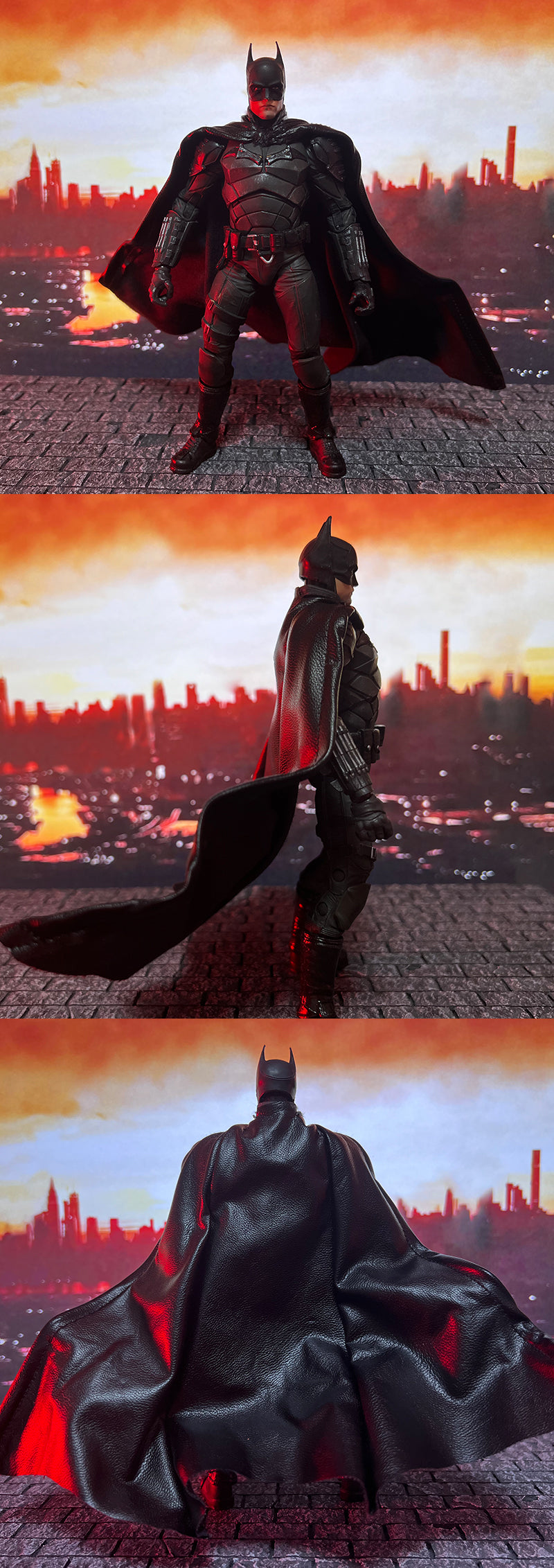 Custom 1/12 Clothing Accessories for Mcfarlane Batman Cloak 1/12
