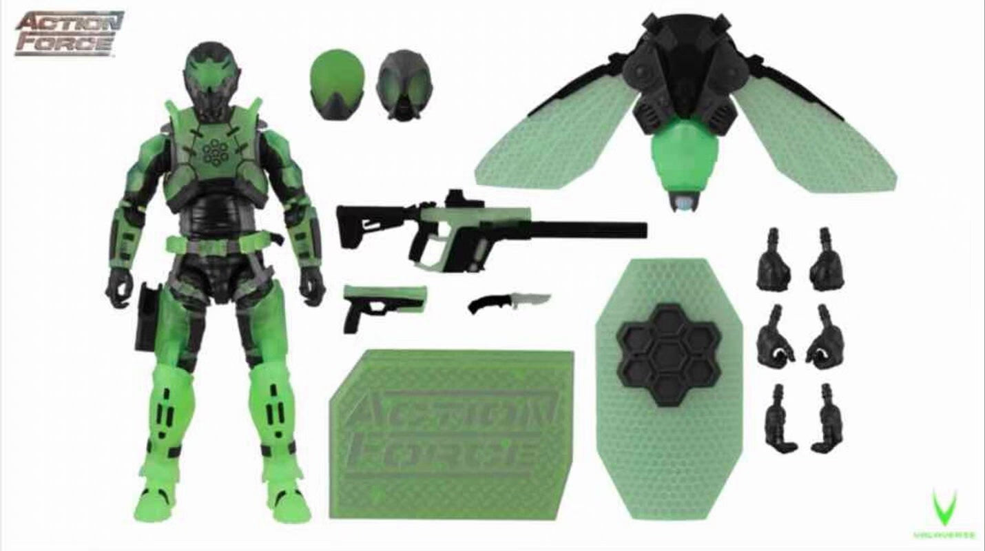 (Pre-Order) Action Force 1/12 Scale Action Figure - Series 4 - Swarm Tracer (Glow-in-the-Dark)