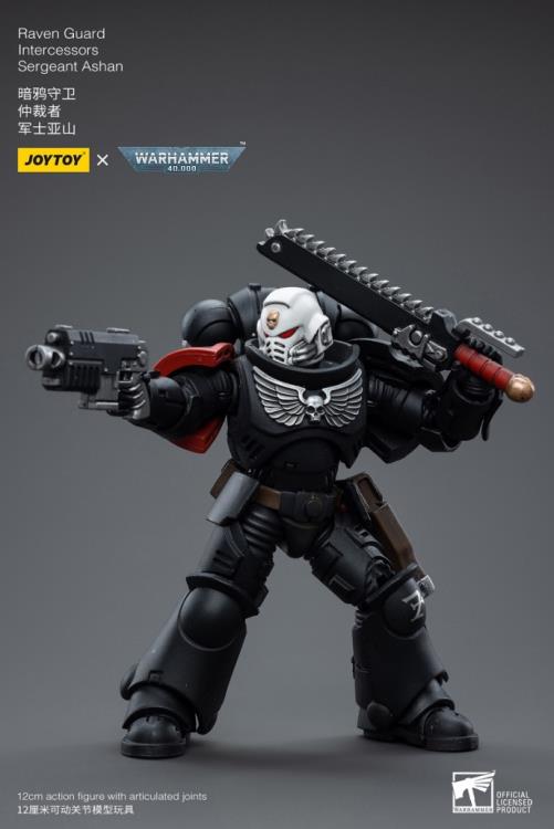 Warhammer 40K Raven Guard Intercessors Sergeant Ashan 1/18 Scale Figure (In Stock)