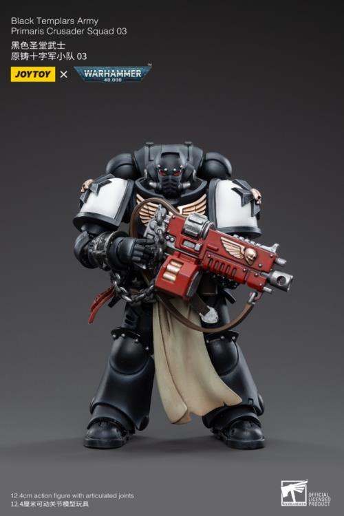 Warhammer 40K Black Templars Primaris Crusader Squad 1/18 Scale Figure Set (In Stock)