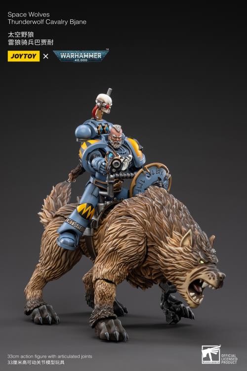 Warhammer 40K Space Wolves Thunderwolf Cavalry Bjane 1/18 Scale Figure (In Stock)