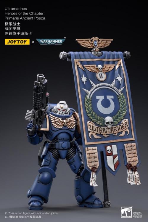 Warhammer 40K Ultramarines Heroes of the Chapter Primaris Ancient Posca 1/18 Scale Figure (In Stock)