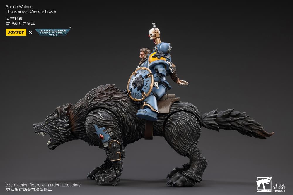 Warhammer 40K Space Wolves Thunderwolf Cavalry Frode 1/18 Scale Figure (In Stock)