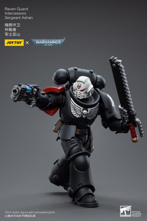 Warhammer 40K Raven Guard Intercessors Sergeant Ashan 1/18 Scale Figure (In Stock)