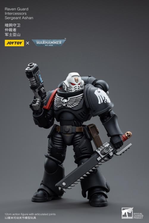 Warhammer 40K Raven Guard Intercessors Sergeant Ashan 1/18 Scale Figure (In Stock)