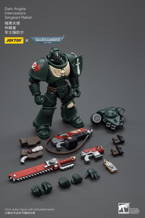 Warhammer 40k Dark Angels Intercessors Sergeant Rakiel 1/18 Scale Figure (In Stock)