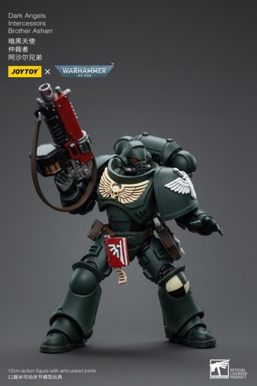 Warhammer 40k Dark Angels Intercessors Brother Asharr 1/18 Scale Figure (In Stock)