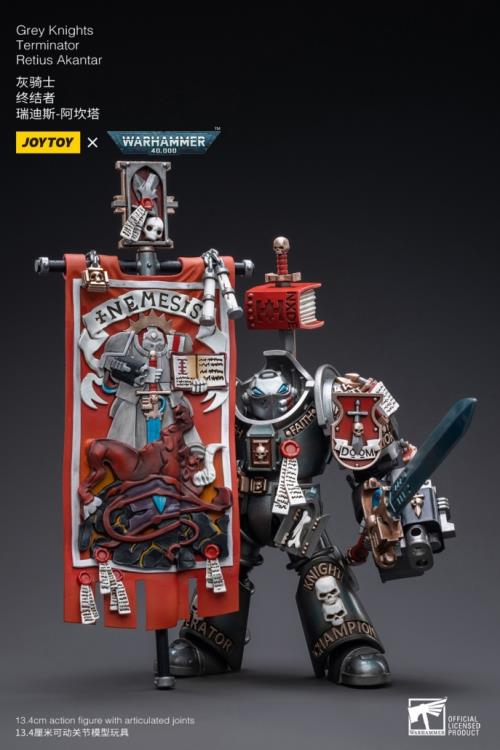 Warhammer 40K Grey Knights Terminator Retius Akantar 1/18 Scale Figure (In Stock)