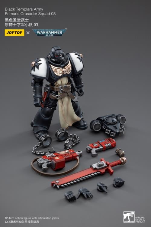 Warhammer 40K Black Templars Primaris Crusader Squad 1/18 Scale Figure Set (In Stock)