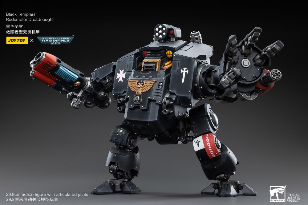 Warhammer 40K Black Templars Redemptor Dreadnought 1/18 Scale Figure (In Stock)