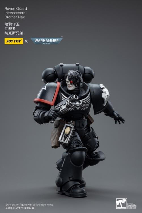 Warhammer 40K Raven Guard Intercessors Brother Nax 1/18 Scale Figure (In Stock)