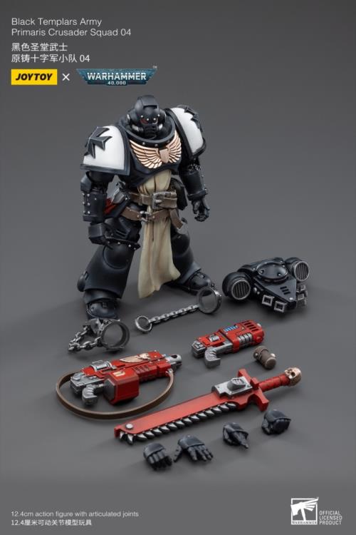 Warhammer 40K Black Templars Primaris Crusader Squad 1/18 Scale Figure Set (In Stock)