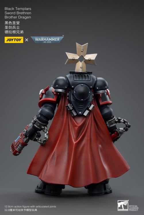Warhammer 40k Black Templars Sword Brethren Brother Dragen 1/18 Scale Figure (In Stock)