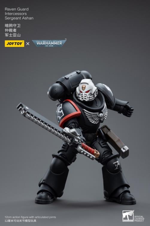 Warhammer 40K Raven Guard Intercessors Sergeant Ashan 1/18 Scale Figure (In Stock)