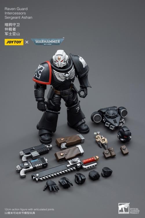 Warhammer 40K Raven Guard Intercessors Sergeant Ashan 1/18 Scale Figure (In Stock)