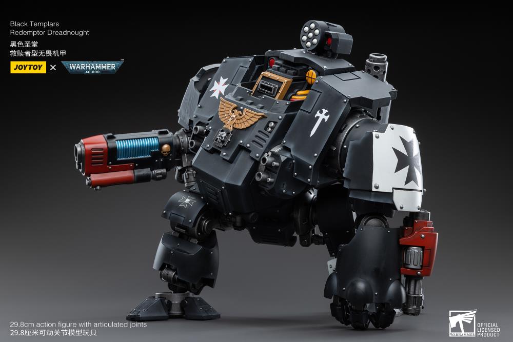 Warhammer 40K Black Templars Redemptor Dreadnought 1/18 Scale Figure (In Stock)