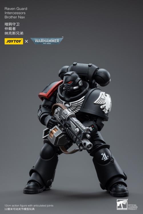 Warhammer 40K Raven Guard Intercessors Brother Nax 1/18 Scale Figure (In Stock)