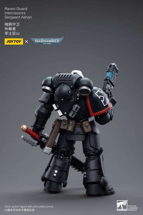 Warhammer 40K Raven Guard Intercessors Sergeant Ashan 1/18 Scale Figure (In Stock)