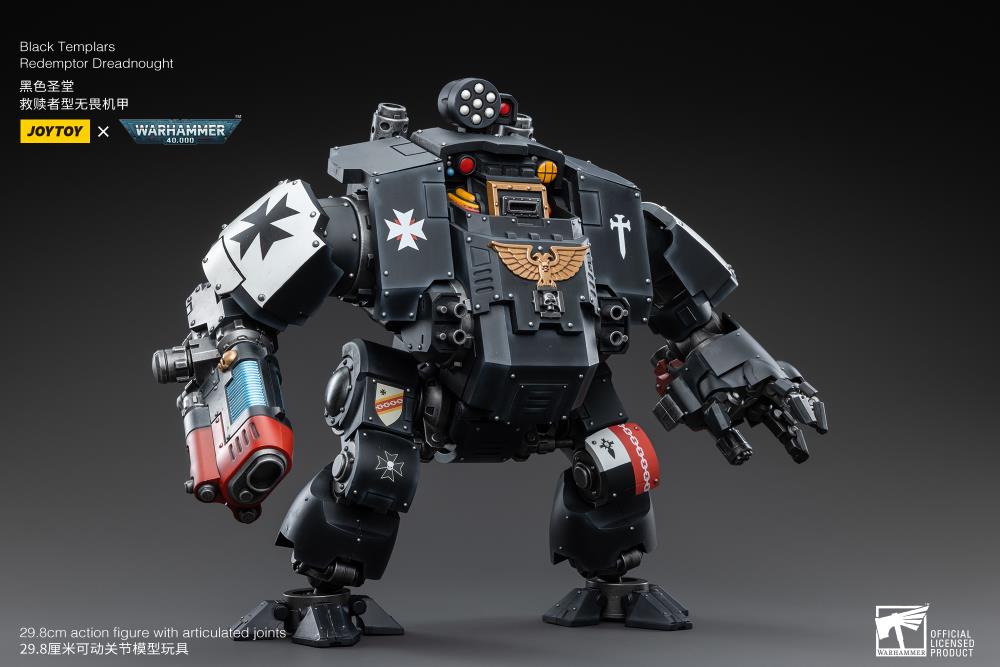 Warhammer 40K Black Templars Redemptor Dreadnought 1/18 Scale Figure (In Stock)