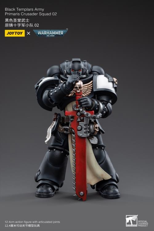 Warhammer 40K Black Templars Primaris Crusader Squad 1/18 Scale Figure Set (In Stock)