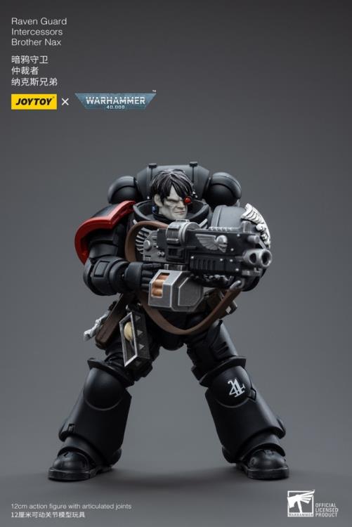 Warhammer 40K Raven Guard Intercessors Brother Nax 1/18 Scale Figure (In Stock)