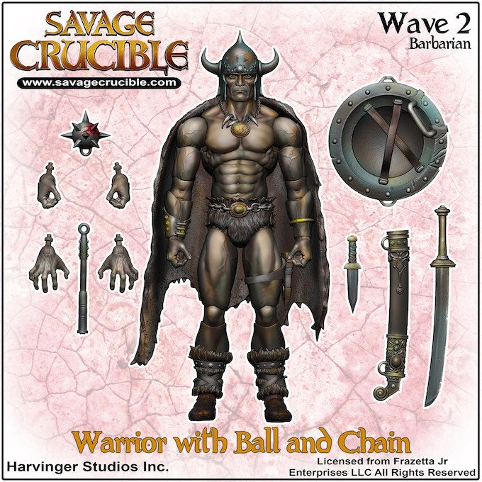Harvinger Studios Savage Crucible Wave 2 FRAZETTA'S Warrior with Ball and Chain