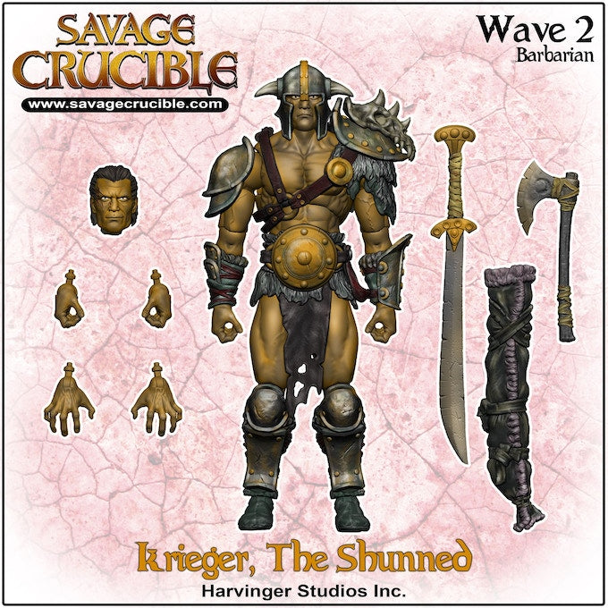 Harvinger Studios Savage Crucible Wave 2 Krieger, The Shunned