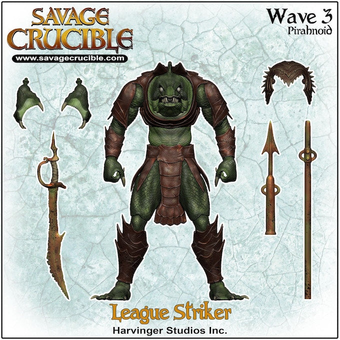 (Pre-Order) Harvinger Studios Savage Crucible Wave 3 League Striker - Pirahnoid