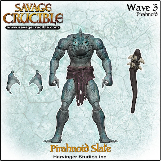 (Pre-Order) Harvinger Studios Savage Crucible Wave 3 Pirahnoid Slate