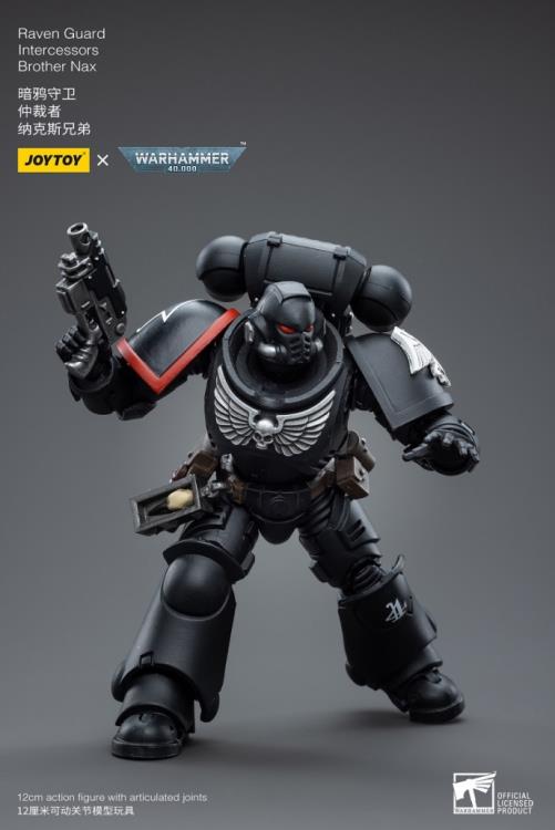 Warhammer 40K Raven Guard Intercessors Brother Nax 1/18 Scale Figure (In Stock)