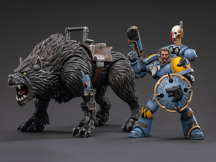 Warhammer 40K Space Wolves Thunderwolf Cavalry Frode 1/18 Scale Figure (In Stock)