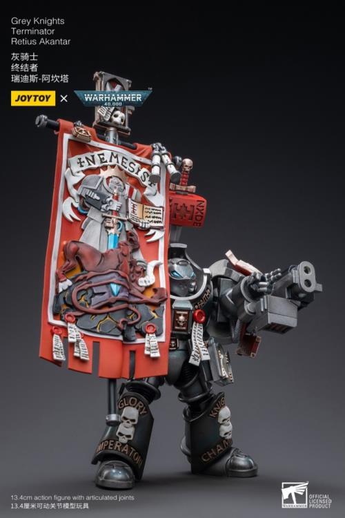 Warhammer 40K Grey Knights Terminator Retius Akantar 1/18 Scale Figure (In Stock)