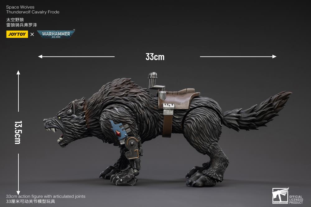Warhammer 40K Space Wolves Thunderwolf Cavalry Frode 1/18 Scale Figure (In Stock)