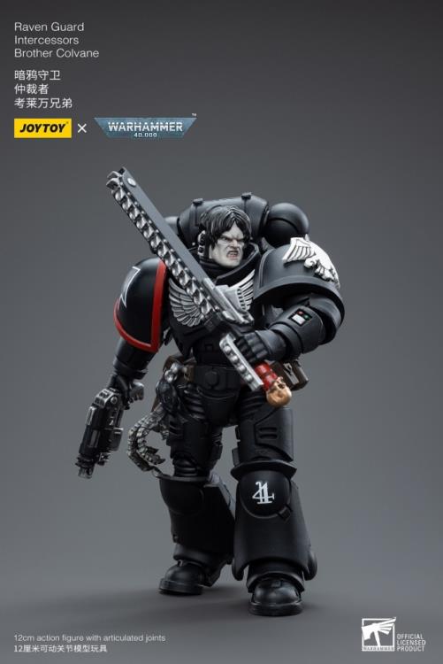 Warhammer 40K Raven Guard Intercessors Brother Colvane 1/18 Scale Figure (In Stock)