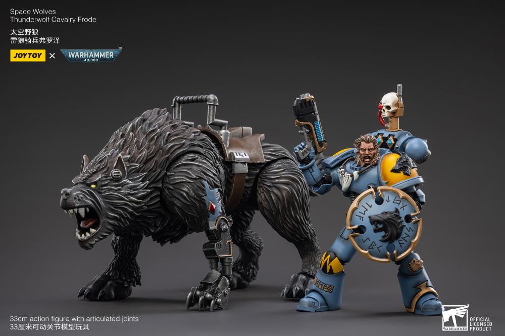 Warhammer 40K Space Wolves Thunderwolf Cavalry Frode 1/18 Scale Figure (In Stock)
