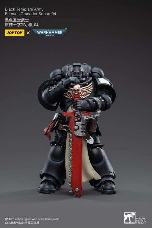 Warhammer 40K Black Templars Primaris Crusader Squad 1/18 Scale Figure Set (In Stock)
