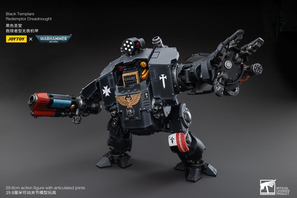 Warhammer 40K Black Templars Redemptor Dreadnought 1/18 Scale Figure (In Stock)