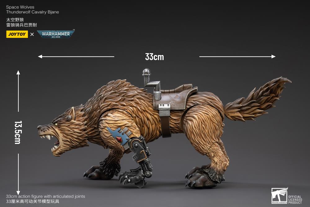 Warhammer 40K Space Wolves Thunderwolf Cavalry Bjane 1/18 Scale Figure (In Stock)