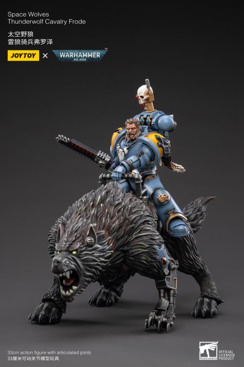 Warhammer 40K Space Wolves Thunderwolf Cavalry Frode 1/18 Scale Figure (In Stock)