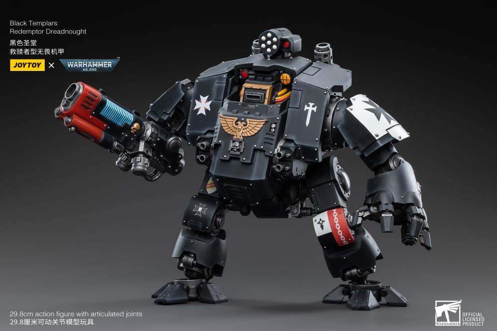 Warhammer 40K Black Templars Redemptor Dreadnought 1/18 Scale Figure (In Stock)