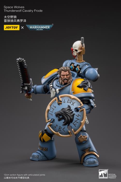 Warhammer 40K Space Wolves Thunderwolf Cavalry Frode 1/18 Scale Figure (In Stock)