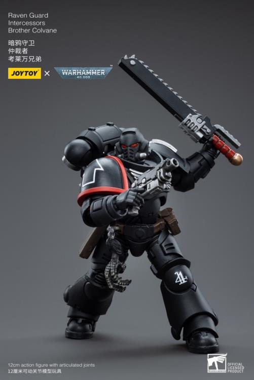 Warhammer 40K Raven Guard Intercessors Brother Colvane 1/18 Scale Figure (In Stock)