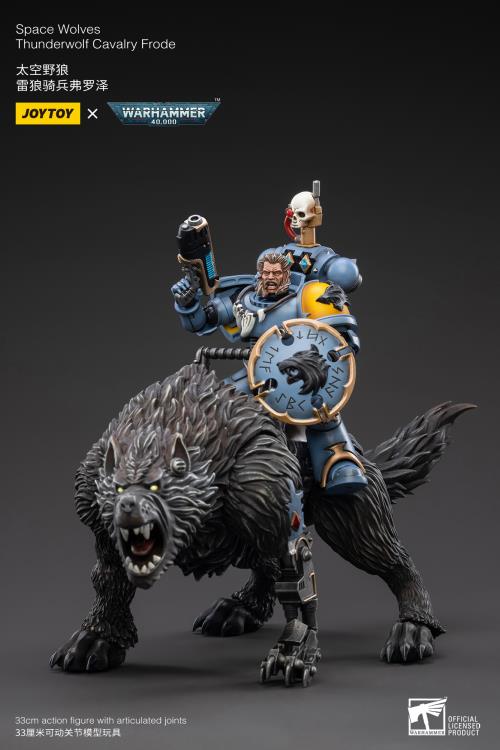 Warhammer 40K Space Wolves Thunderwolf Cavalry Frode 1/18 Scale Figure (In Stock)