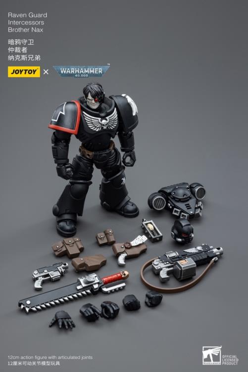 Warhammer 40K Raven Guard Intercessors Brother Nax 1/18 Scale Figure (In Stock)